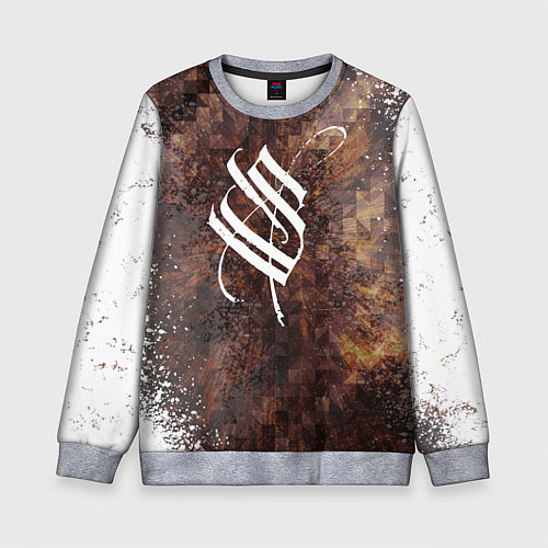 Детский свитшот Stigmata logo / 3D-Меланж – фото 1