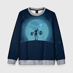 Свитшот детский Тяжёлая атлетика, цвет: 3D-меланж