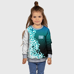 Свитшот детский PUBG, цвет: 3D-меланж — фото 2