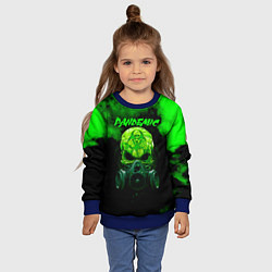 Свитшот детский Пандемия, цвет: 3D-синий — фото 2