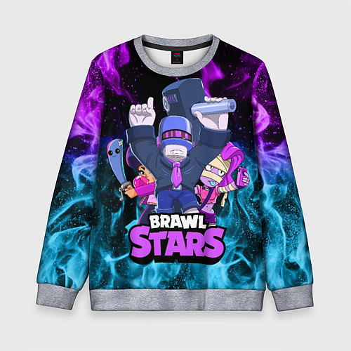 Детский свитшот BRAWL STARS FRANK / 3D-Меланж – фото 1