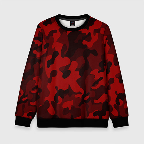 Детский свитшот RED MILITARY / 3D-Черный – фото 1