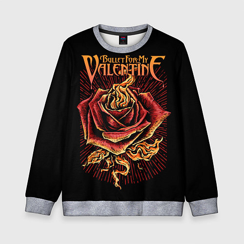 Детский свитшот Bullet For My Valentine / 3D-Меланж – фото 1
