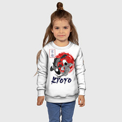 Свитшот детский Карпы Кои Киото, цвет: 3D-белый — фото 2