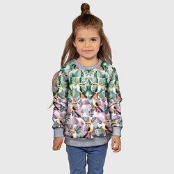 Свитшот детский Туканы, цвет: 3D-меланж — фото 2