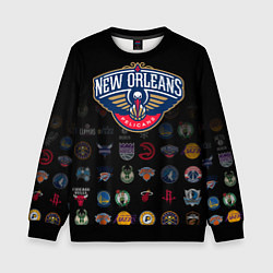 Свитшот детский New Orleans Pelicans 1, цвет: 3D-черный