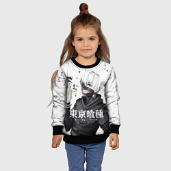 Свитшот детский Токийский гуль, цвет: 3D-черный — фото 2