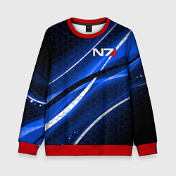 Свитшот детский MASS EFFECT N7, цвет: 3D-красный