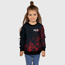 Свитшот детский MASS EFFECT N7, цвет: 3D-черный — фото 2