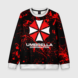 Свитшот детский Umbrella Corporation, цвет: 3D-белый