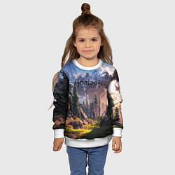 Свитшот детский Horizon Zero Dawn, цвет: 3D-белый — фото 2