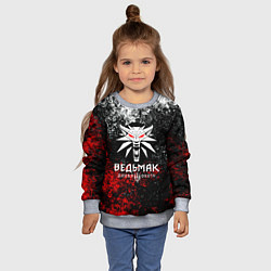 Свитшот детский The Witcher 3, цвет: 3D-меланж — фото 2