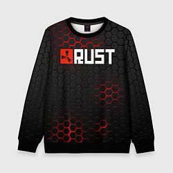 Свитшот детский RUST, цвет: 3D-черный