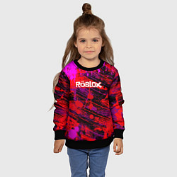 Свитшот детский Roblox, цвет: 3D-черный — фото 2