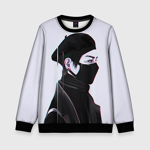 Детский свитшот BTS / 3D-Черный – фото 1