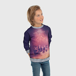 Свитшот детский BTS, цвет: 3D-меланж — фото 2