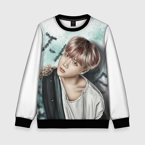Детский свитшот BTS / 3D-Черный – фото 1
