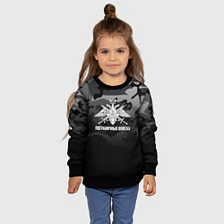 Свитшот детский Пограничные Войска, цвет: 3D-черный — фото 2