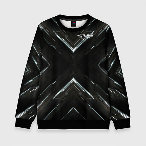 Детский свитшот Crysis / 3D-Черный – фото 1