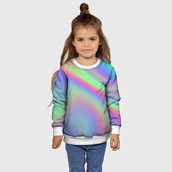 Свитшот детский Gradient vinyl, цвет: 3D-белый — фото 2