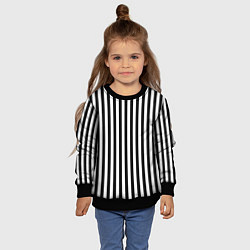 Свитшот детский Пикси полосы, цвет: 3D-черный — фото 2