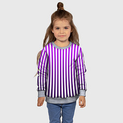 Свитшот детский Пикси полосы, цвет: 3D-меланж — фото 2