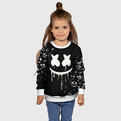 Свитшот детский Marshmello, цвет: 3D-белый — фото 2