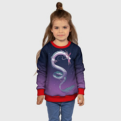 Свитшот детский Унесённые призраками, цвет: 3D-красный — фото 2