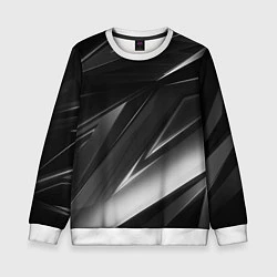 Детский свитшот GEOMETRY STRIPES BLACK & WHITE