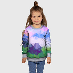 Свитшот детский ЦВЕТА, цвет: 3D-меланж — фото 2