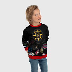 Свитшот детский NHL Boston Bruins Z, цвет: 3D-красный — фото 2