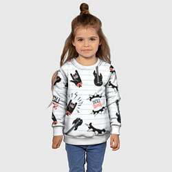Свитшот детский Ты рокер, цвет: 3D-белый — фото 2