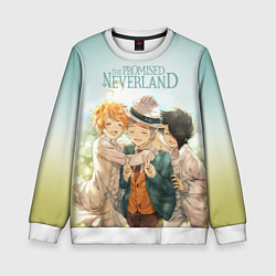 Свитшот детский The Promised Neverland, цвет: 3D-белый