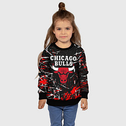 Свитшот детский CHICAGO BULLS, цвет: 3D-черный — фото 2