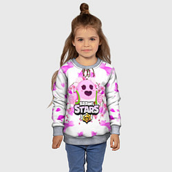 Свитшот детский Sakura Spike Brawl Stars, цвет: 3D-меланж — фото 2