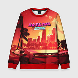 Свитшот детский HOTLINE MIAMI, цвет: 3D-красный