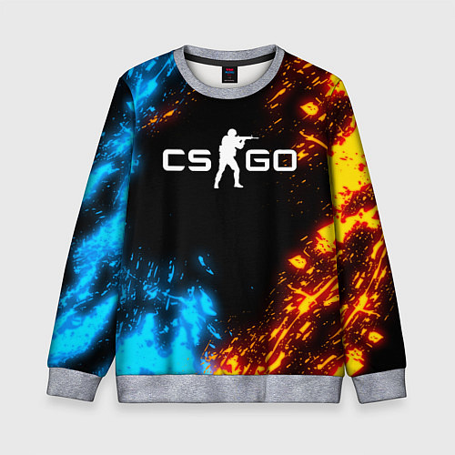 Детский свитшот CS GO / 3D-Меланж – фото 1
