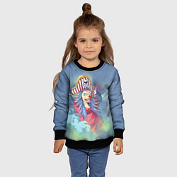 Свитшот детский Клоун Багги, цвет: 3D-черный — фото 2