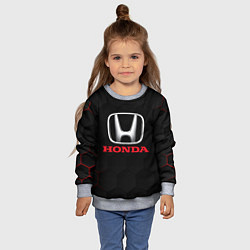 Свитшот детский HONDA, цвет: 3D-меланж — фото 2