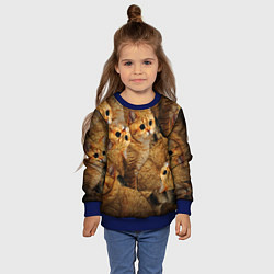 Свитшот детский КОТЯТУШКИ, цвет: 3D-синий — фото 2