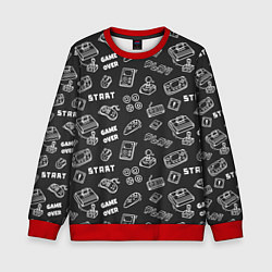 Свитшот детский Video game, цвет: 3D-красный