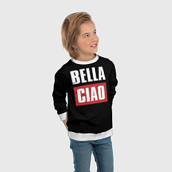Свитшот детский Bella Ciao, цвет: 3D-белый — фото 2