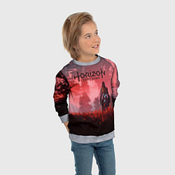 Свитшот детский HORIZON ZERO DAWN, цвет: 3D-меланж — фото 2