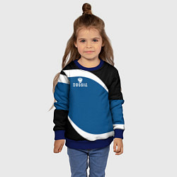 Свитшот детский Russia, цвет: 3D-синий — фото 2