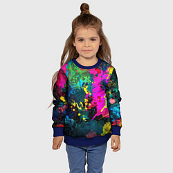 Свитшот детский Яркий принт, цвет: 3D-синий — фото 2