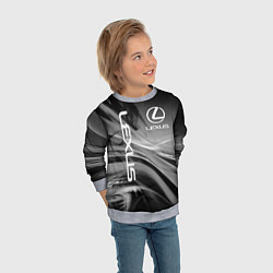Свитшот детский LEXUS, цвет: 3D-меланж — фото 2