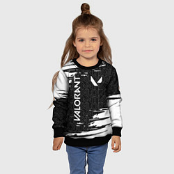 Свитшот детский VALORANT ВАЛОРАНТ, цвет: 3D-черный — фото 2