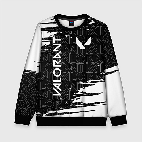 Детский свитшот VALORANT ВАЛОРАНТ / 3D-Черный – фото 1