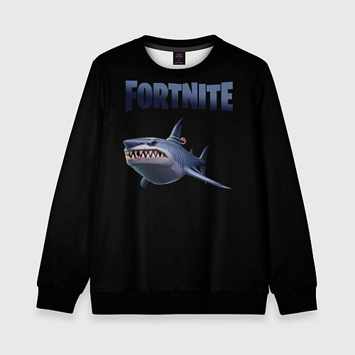 Детский свитшот Loot Shark Fortnite / 3D-Черный – фото 1