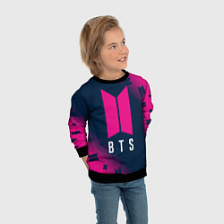 Свитшот детский BTS БТС, цвет: 3D-черный — фото 2